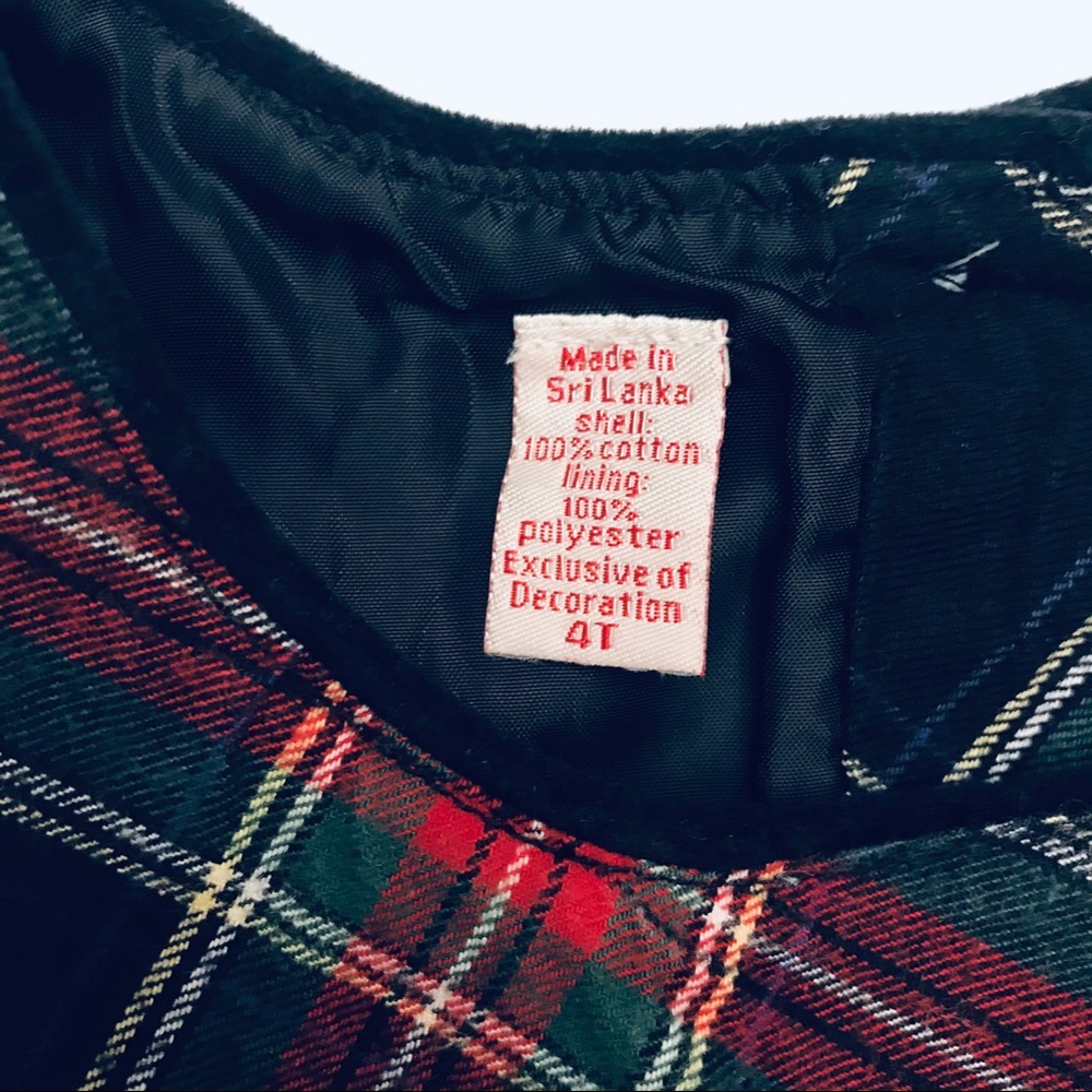 Oshkosh B’gosh Vintage Flannel Plaid Dress Toddler - Picture 4 of 4